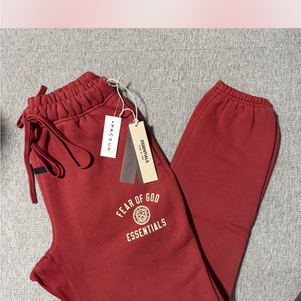 Unisex sewt pants fear of god essentials crimson